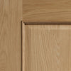 Oak interior door with elegant bevelled glass