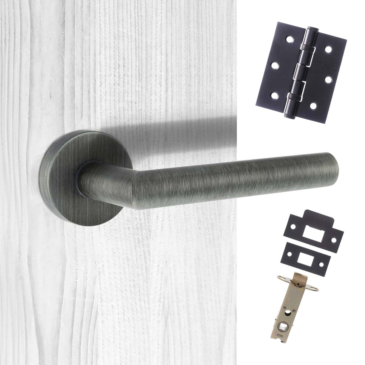 Forme Elle Design Lever on Round Rose - Urban Graphite Handle Pack