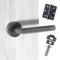 Forme Elle Design Lever on Round Rose - Urban Graphite Handle Pack