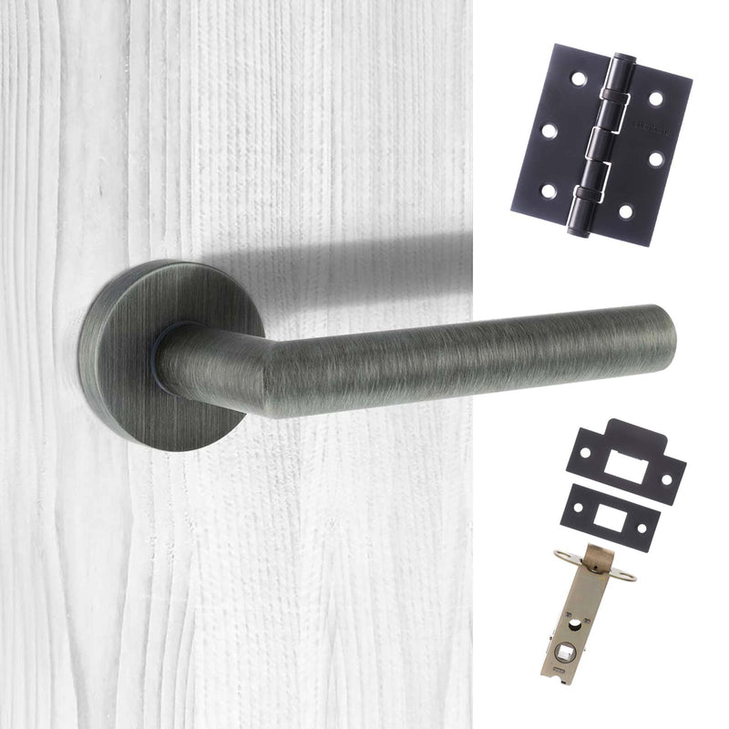 Forme Elle Design Lever on Round Rose - Urban Graphite Handle Pack