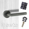 Three Pack Forme Elle Design Lever on Round Rose - Urban Graphite