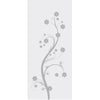 Single Glass Sliding Door - Blooming Tree 8mm Obscure Glass - Obscure Printed Design with Elegant Track