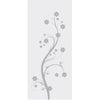 Single Glass Sliding Door - Blooming Tree 8mm Obscure Glass - Obscure Printed Design with Elegant Track