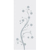 Cherry Blossom 8mm Obscure Glass - Clear Printed Design - Single Absolute Pocket Door
