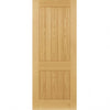 Ely 2 Panel Oak Veneer Internal Door Pair - Prefinished