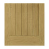 Ely oak cottage style door with bevelled safety glass