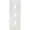 Ely White Primed Door Pair - Clear Glass