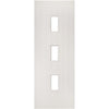 Ely White Primed Door Pair - Clear Glass