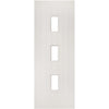 Bespoke Ely White Primed Internal Door - Clear Glass