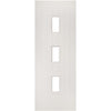 Bespoke Ely White Primed Internal Door - Clear Glass
