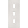 Ely White Primed Fire Door - Clear Glass - 1/2 Hour Fire Rated