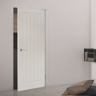 Image: Ely White Primed Door from Deanta UK