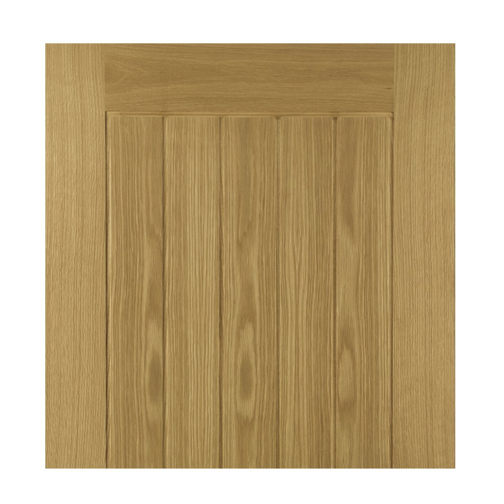 Ely Oak Absolute Evokit Single Pocket Door Detail - Unfinished