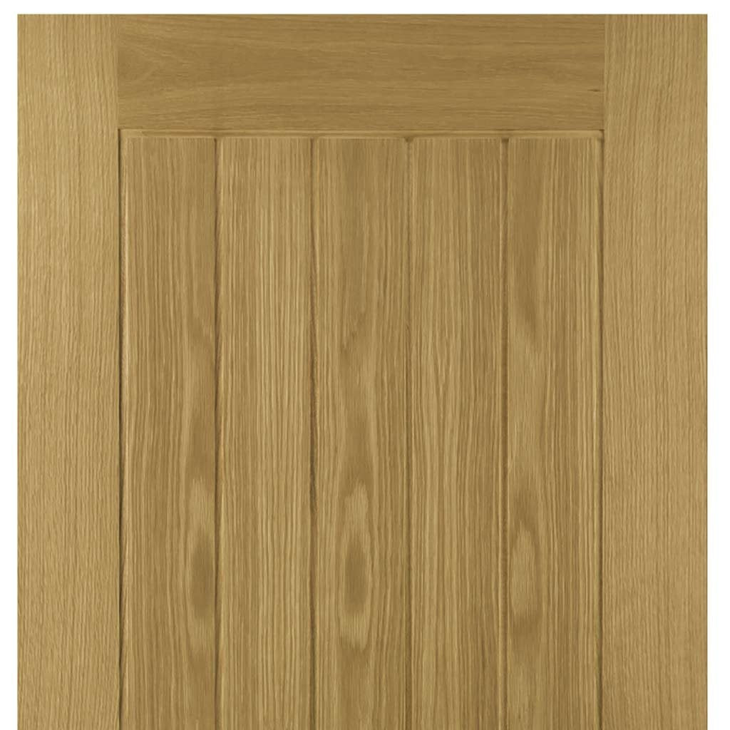 Three Folding Doors & Frame Kit - Ely Oak 3+0 - Unfinished