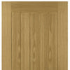 Five Folding Doors & Frame Kit - Ely Oak 3+2 - Unfinished