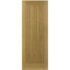 Ely Oak Veneer Staffetta Twin Telescopic Pocket Doors - Unfinished