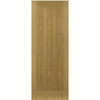Double Sliding Door & Wall Track - Ely Real American White Oak Veneer Door - Prefinished