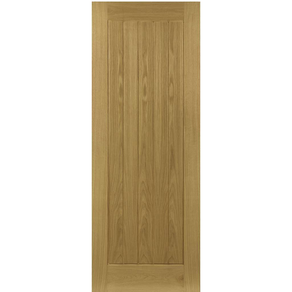 Two Folding Doors & Frame Kit - Ely Oak 2+0 - Unfinished