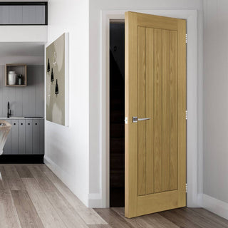 Image: Ely Oak Fire Door - 1/2 Hour Fire Rated - Prefinished