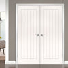 Ely White Primed Door Pair