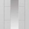 Modern interior white glazed door from JBK