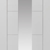 Modern interior white glazed door from JBK