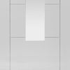 Modern interior white glazed door from JBK