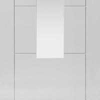Modern interior white glazed door from JBK