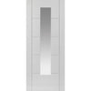 Modern interior white glazed door from JBK