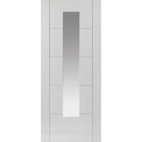Modern interior white glazed door from JBK