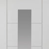 Modern interior white glazed door from JBK