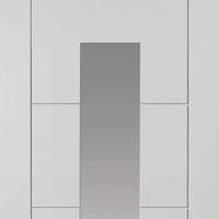 Modern interior white glazed door from JBK