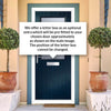 Cottage Style Escala 1 Composite Door Set with Obscure Glass - Shown in Blue