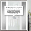 Premium Composite Front Door Set with Two Side Screens - Esprit Solid - Shown in White