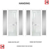Premium Composite Front Door Set with Two Side Screens - Esprit Solid - Shown in White