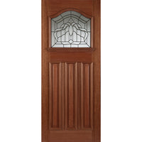 Estate Crown External Hardwood Door and Frame Set - Lead Caming Double Glazing, From LPD Joinery
