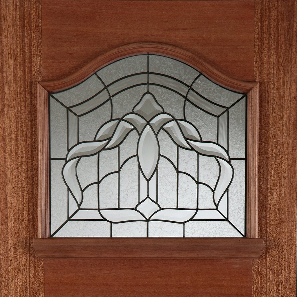 Estate Crown External Hardwood Door and Frame Set - Lead Caming Double Glazing, From LPD Joinery