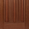 Estate Crown Hardwood Door and Frame Set - Lead Caming Double Glazing - One Unglazed Side Screen, From LPD Joinery