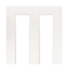 Eton White Primed Victorian Shaker Door - Clear Glass from Deanta UK