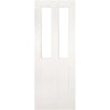 Eton White Primed Victorian Shaker Door - Clear Glass from Deanta UK