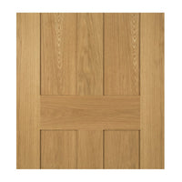 Eton Real American White Oak Veneer Door Pair - Unfinished
