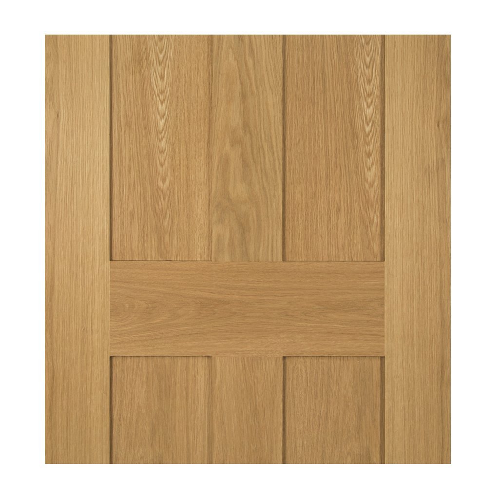 Eton American White Oak Veneer Staffetta Quad Telescopic Pocket Doors - Unfinished
