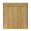 Eton American White Oak Veneer Staffetta Twin Telescopic Pocket Doors - Unfinished