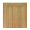 Eton American White Oak Veneer Staffetta Twin Telescopic Pocket Doors - Unfinished