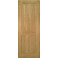 Eton Real American White Oak Veneer Door Pair - Unfinished
