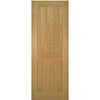 Single Sliding Door & Wall Track - Eton Real American White Oak Veneer Door - Unfinished