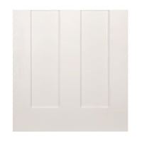 Eton Victorian Shaker Double Evokit Pocket Door Detail - White Primed