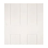 Eton Victorian Shaker Staffetta Twin Telescopic Pocket Doors - White Primed