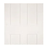 Two Folding Doors & Frame Kit - Eton Victorian Shaker 2+0 - White Primed