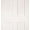Three Folding Doors & Frame Kit - Eton Victorian Shaker 3+0 - White Primed